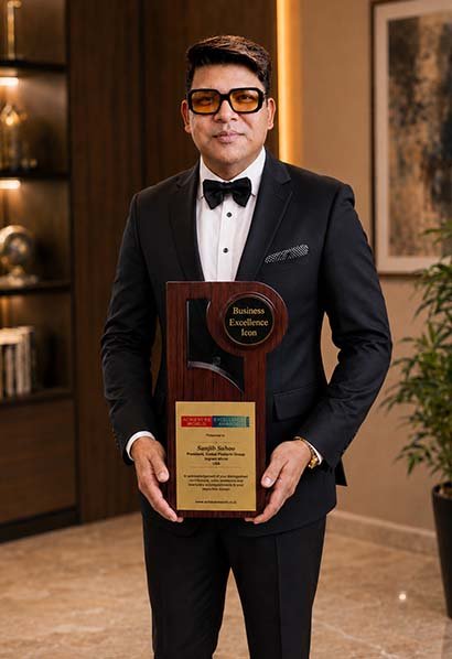 Sanjib Sahoo with Trophy