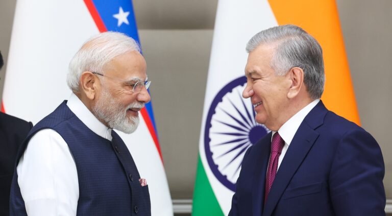 PM at Press Statements in Tashkent, Uzbekistan